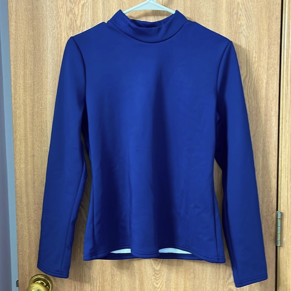 NWOT SHEIN Thermal Lined Mock Neck Slim Fit Long Sleeve T-Shirt